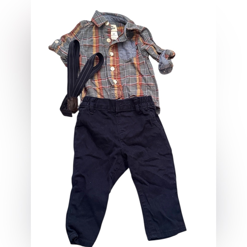 Baby Boy Dress Outfit Bundle – Size 6–9M (OshKosh / Children’s Place)